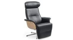 Timeout Recliner In Black Leather