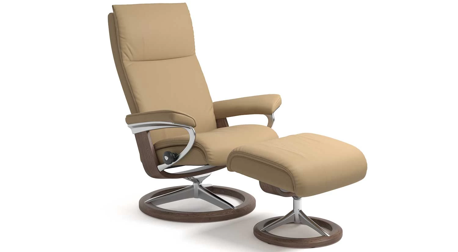 Aura Stressless Chair And Ottoman Signature 2 Aura Stressless Chair And Ottoman Signature - Image 2