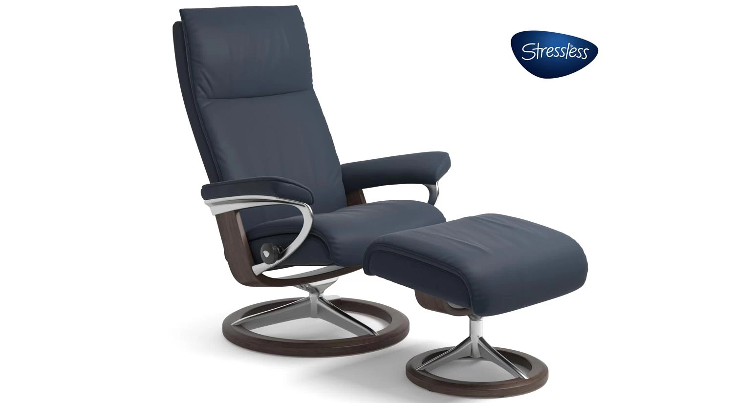 Aura Stressless Chair And Ottoman Signature 1 Aura Stressless Chair And Ottoman Signature