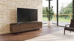 Corridor Low Media Cabinet -Home-Furniture BDI Corridor8173 NaturalWalnut Hero main