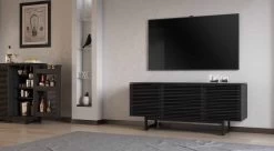 Corridor 3 Door Media Console -Home-Furniture BDI Corridor8177 Charcoal Hero main