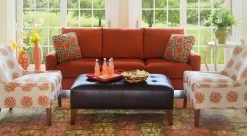 Del Ray Ottoman -Home-Furniture Bennet orange sofa