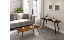 Martin Console Table By Saloom -Home-Furniture MVWS 2554 MAR L Walnut and MVWS 1454 MAR T Walnut main