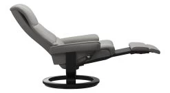 View Stressless Recliner With Power Leg & Back -Home-Furniture Stressless View side reclined paloma silver grey Main