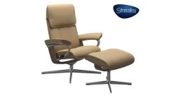Admiral Stressless Recliner And Ottoman Cross Base