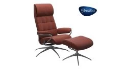 London Stressless Highback Chair And Ottoman