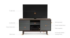 Octave Media Console -Home-Furniture octave 8377 media cabinet BDI performance features main