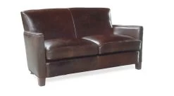 Trent Leather Loveseat