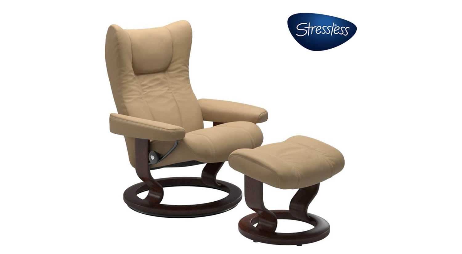 Wing Stressless Recliner And Ottoman 1 Wing Stressless Recliner And Ottoman
