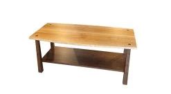 Cambridge Cocktail Table In Flame Birch And Natural Walnut