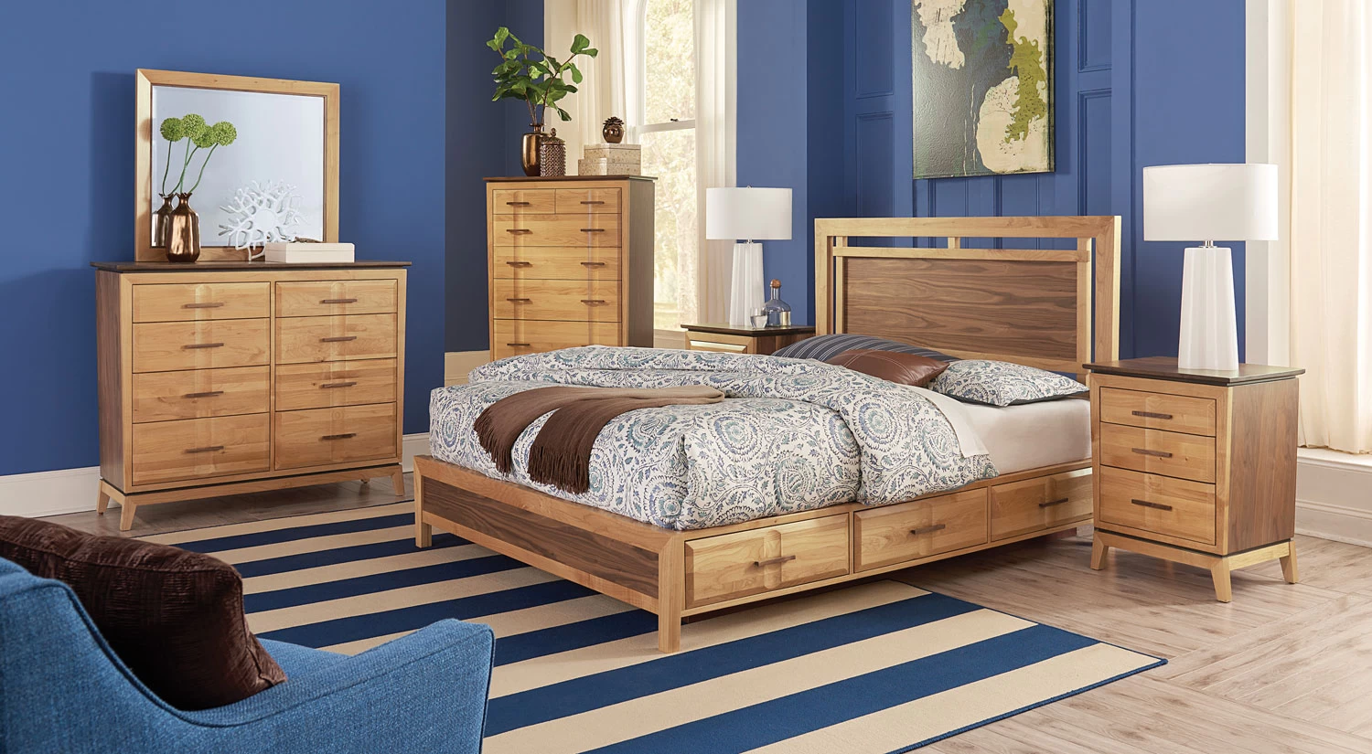 Addison Queen Panel Storage Bed In Duet 2 Addison Queen Panel Storage Bed In Duet - Image 2