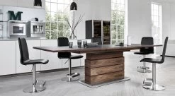 Hi Rise Extension Table In Natural Walnut