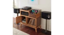 Addison Vinyl Record Station -Home-Furniture 3527DUET stereo open main