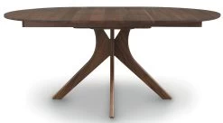 Audrey Round Extension Table -Home-Furniture Audrey Round Extension Table Walnut open main