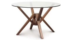 Exeter Round Glass Dining Table