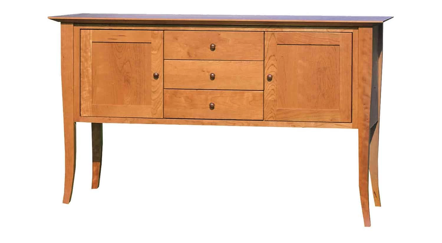 56" Flare Leg Buffet And Hutch 2 56" Flare Leg Buffet And Hutch - Image 2