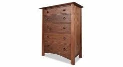 Harvestmoon 5 Drawer Chest By Maple Corner Woodworks -Home-Furniture Harvestmoon 5 Drawer Chest Walnut angle main