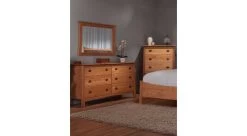 Heritage 6 Drawer Dresser In Natural Cherry -Home-Furniture HeritageCropShot dresser chest scene main