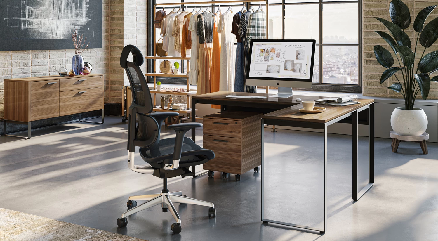 Linea Work Desk & Return 10 Linea Work Desk & Return - Image 10