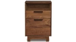 Linear Narrow File Cabinet With Cubby 9 Linear Narrow File Cabinet With Cubby -Home-Furniture Linear Narrow FileWithCubby Walnut front main