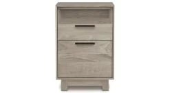 Linear Narrow File Cabinet With Cubby 11 Linear Narrow File Cabinet With Cubby -Home-Furniture Linear Narrow FileWithCubby WeatheredAsh front main