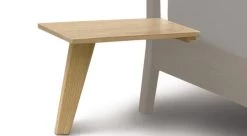 Linn Bed Oak -Home-Furniture Linn Attached NightstandOak front main