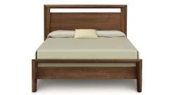Mansfield Bed - 49" Tall -Home-Furniture Mansfield49inBedHeadOnWalnut main