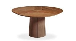 Elsa Round Extension Dining Table In Walnut