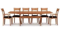 Sarah Trestle Extension Table -Home-Furniture Sarah Trestle Extension Table Extended