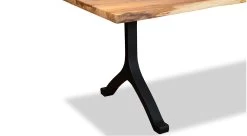 Spaulted Maple Live Edge Table -Home-Furniture Spaulted Live Edge Dining Table Leg Detail main