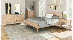 Brandon Bed With Low Footboard 7 Brandon Bed With Low Footboard -Home-Furniture brandon maple scene main 1