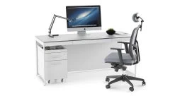 Centro Mobile File -Home-Furniture centro office 6401 white desk TC223 grey chair 6407 white mobile file cabinet BDI locking storage 3200 main