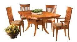 Crescent Dining Table By Saloom -Home-Furniture cresecent large boat