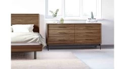 Linq 6 Drawer Dresser -Home-Furniture cross linq bed king 9129 9186 6 drawer dresser walnut main 1