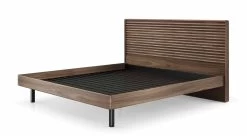 Coss-Linq Bed -Home-Furniture cross linq bed king 9129 walnut platform low bed 0b main
