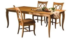 European Leg Dining Table By Saloom -Home-Furniture euro distressed