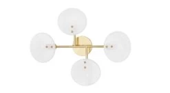 Giselle Large Wall Sconce -Home-Furniture giselle 4 light sconce brass horz mount main