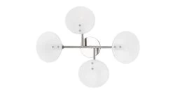 Giselle Large Wall Sconce -Home-Furniture giselle 4 light sconce pol nickel main