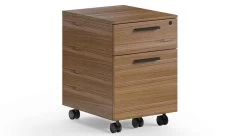 Linea Mobile File -Home-Furniture linea mobile file pedestal 6227 angle walnut main