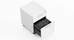 Linea Mobile File -Home-Furniture linea mobile file pedestal 6227 open white main