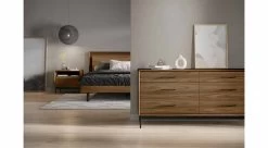 Linq 6 Drawer Dresser -Home-Furniture linq 9186 6 drawer dresser walnut lifestyle main