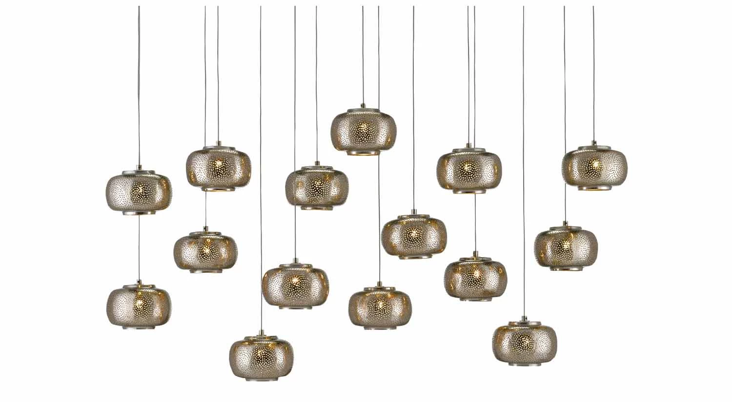 Pepper 15 Light Rectangle Drop Pendant 1 Pepper 15 Light Rectangle Drop Pendant