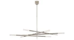 Rousseau Grande Eight Light Chandelier -Home-Furniture rousseau 8 seed pol nickel main