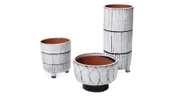Striae Vases Set Of Three