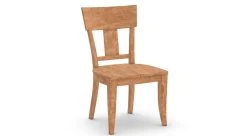 Thea Side Chair With Wood Seat In Natural Cherry