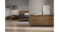 Up-Linq Bed 11 Up-Linq Bed -Home-Furniture up linq bed king 9119 walnut platform bed lifestyle 4 main
